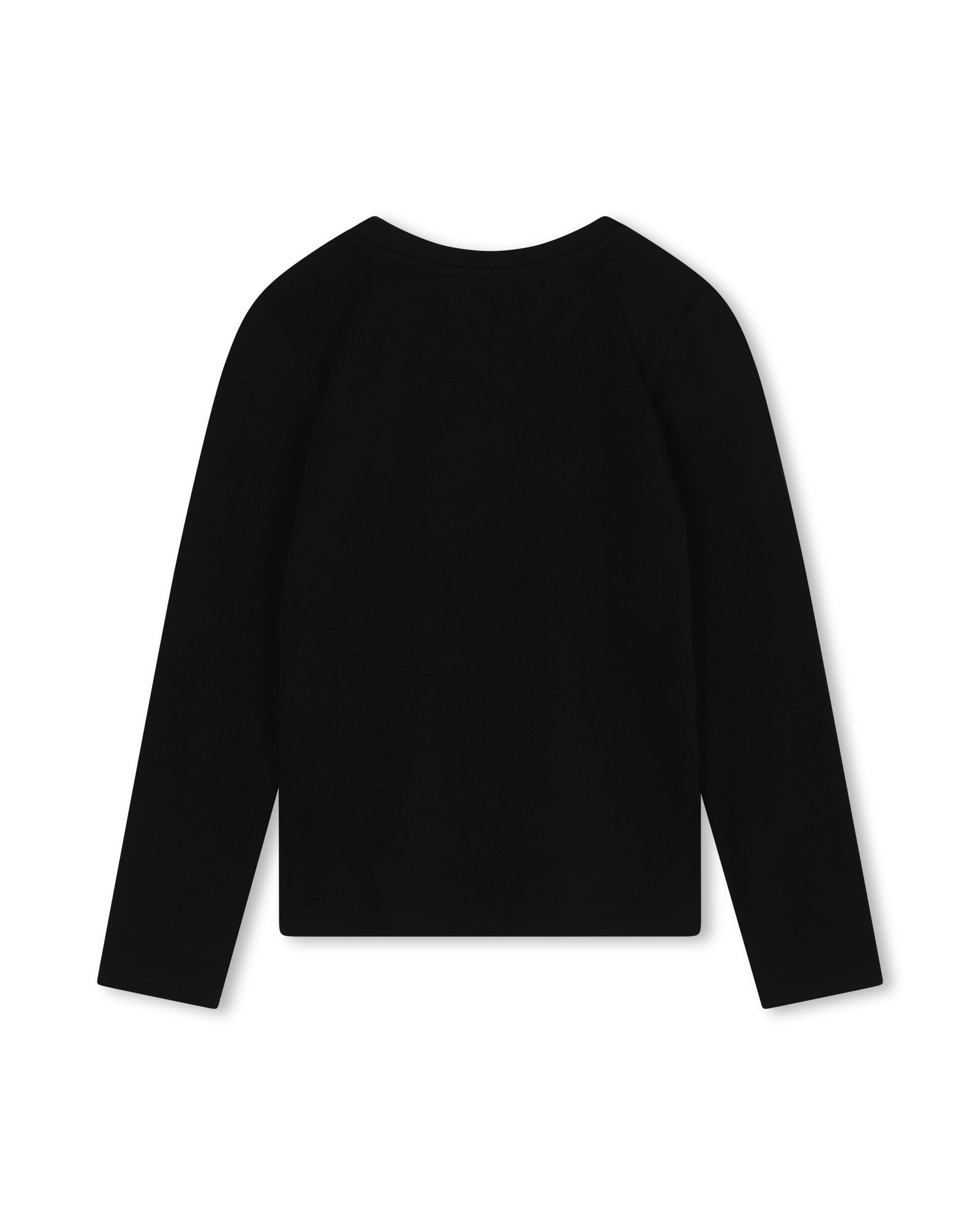 Long-sleeved cotton T-shirt - Black