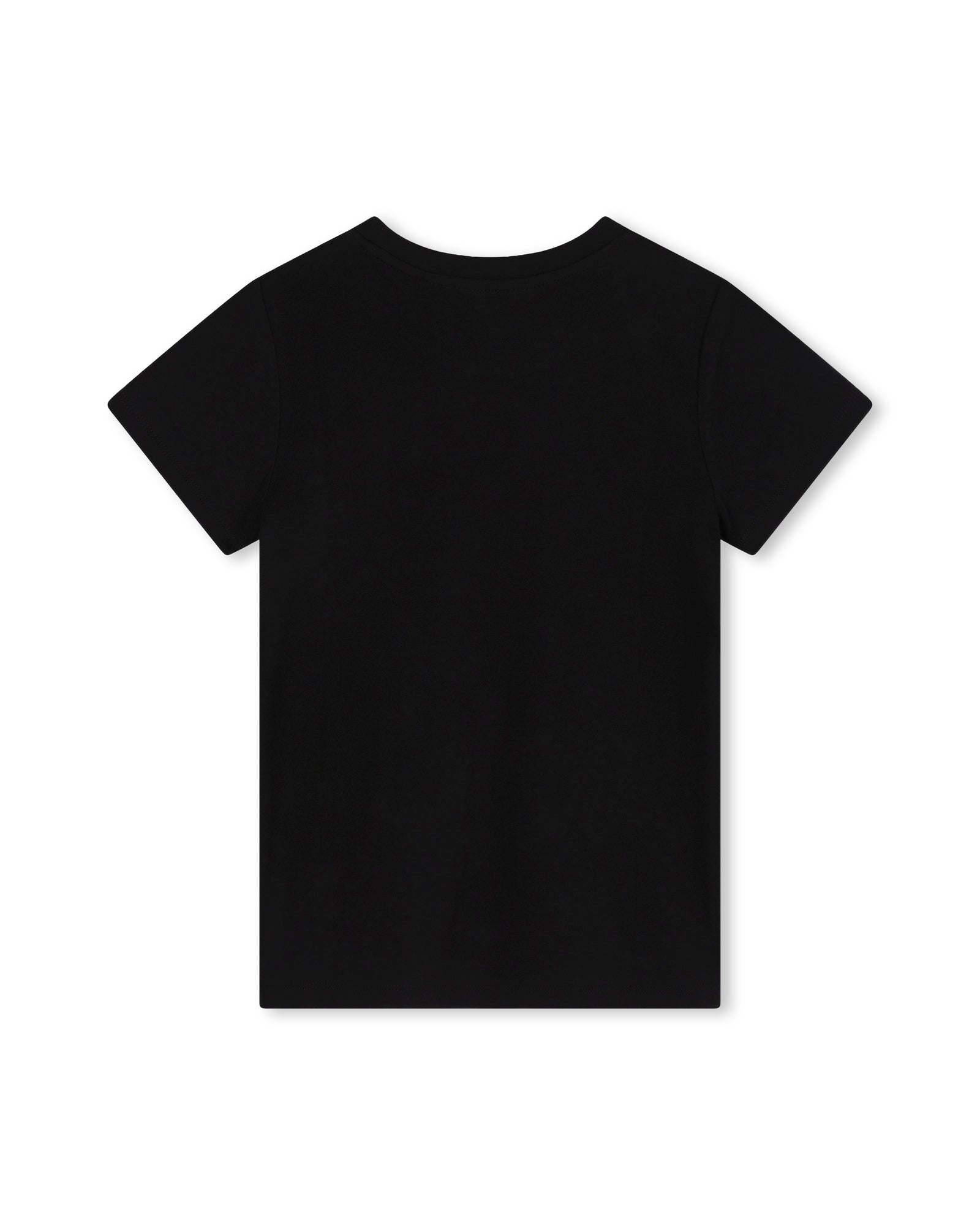 Short-sleeved cotton T-shirt - Black