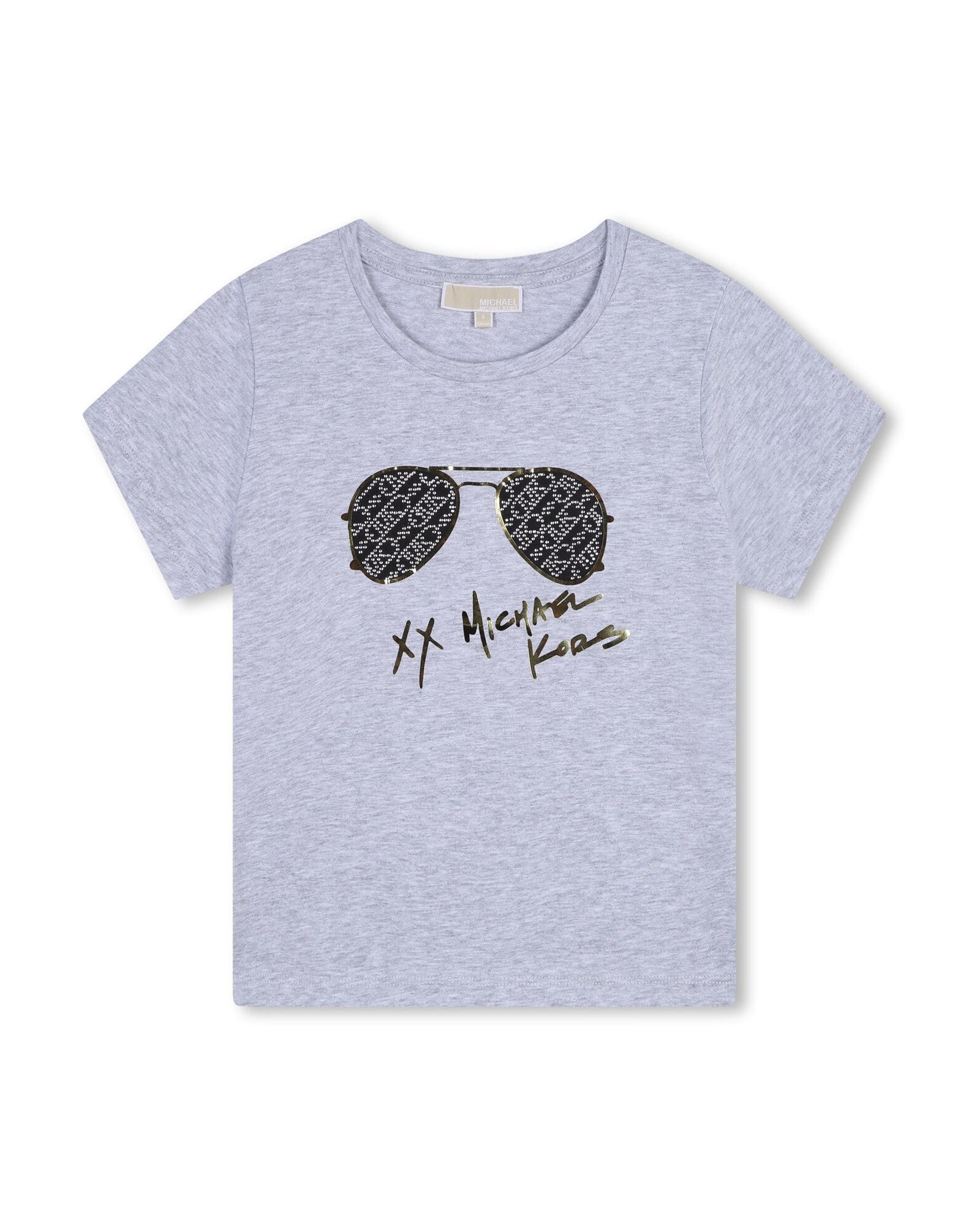 Short-sleeved cotton T-shirt - Mottled Grey