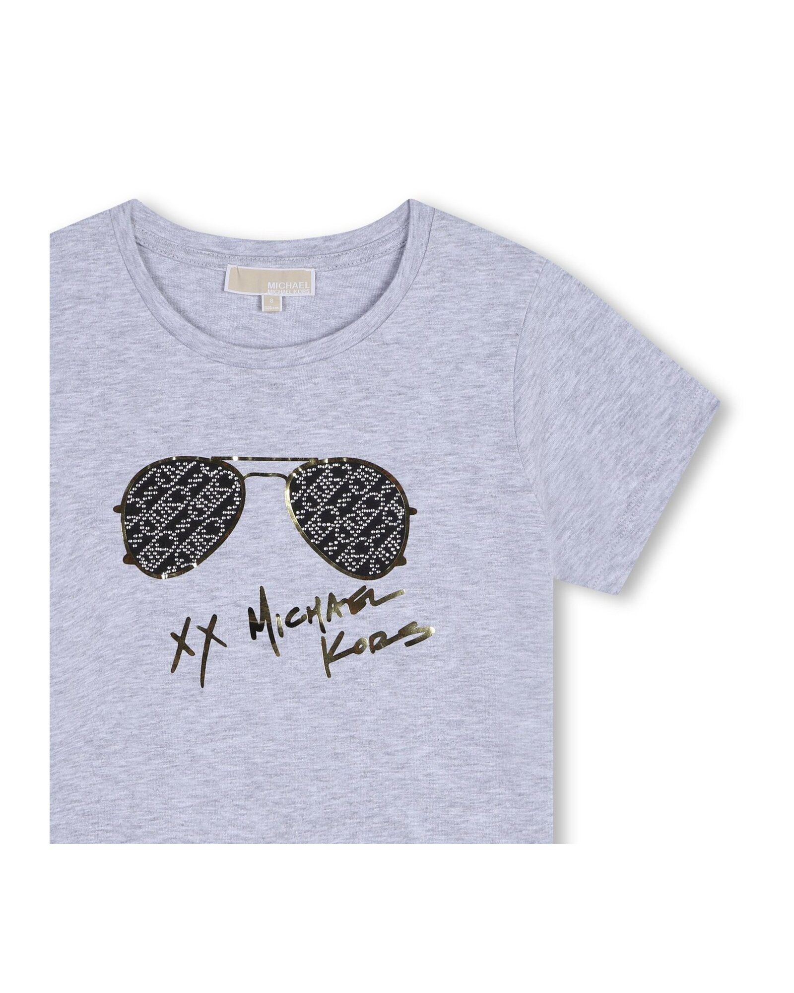 Short-sleeved cotton T-shirt - Mottled Grey