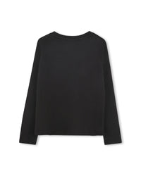 T-shirt manches longues en coton - Black