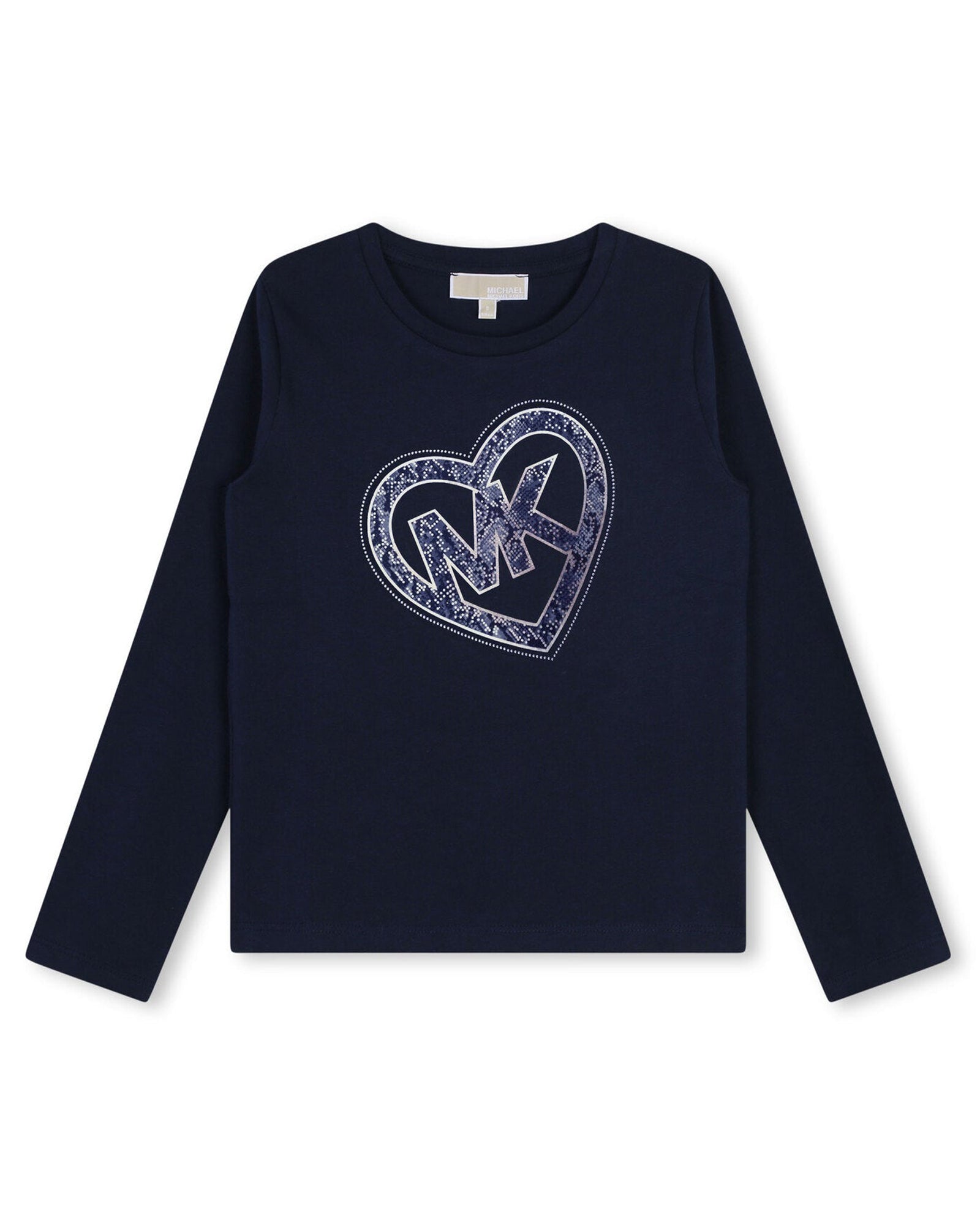 T-shirt manches longues en coton - Bleu Cargo