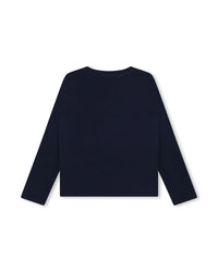 T-shirt manches longues en coton - Bleu Cargo