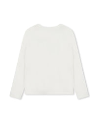Long-sleeved cotton T-shirt - Off White