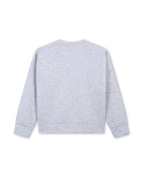 Sweatshirt à col rond - Gris Chiné