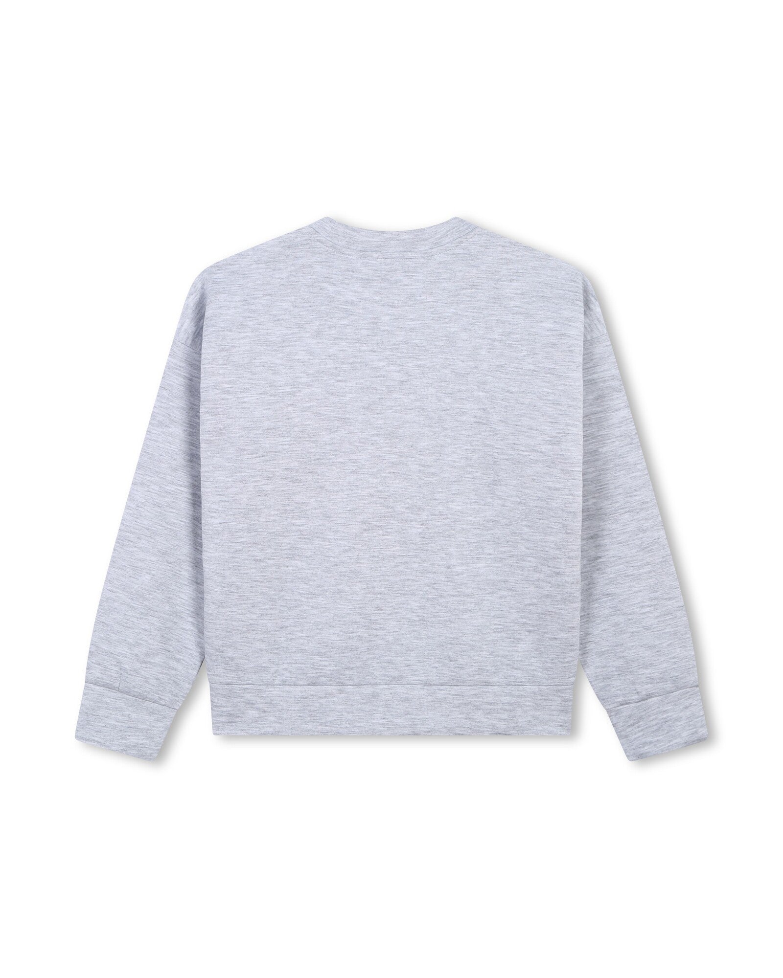 Sweatshirt à col rond - Gris Chiné