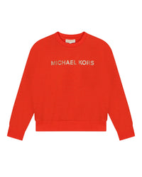 Round-neck sweatshirt - Chile Red