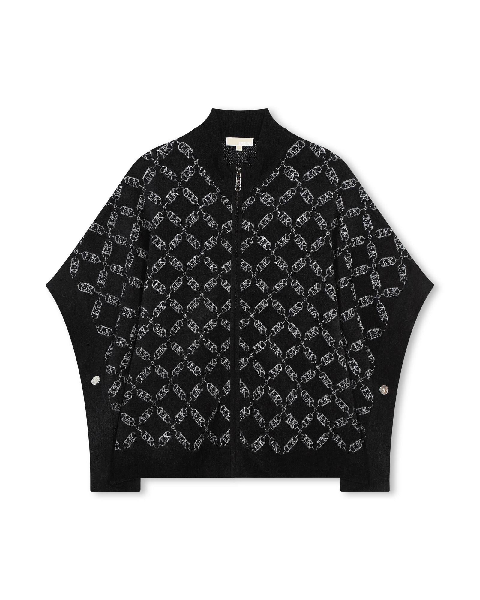 Cape avec logo en tricot - Black