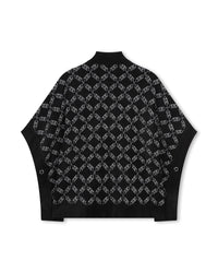 Cape avec logo en tricot - Black