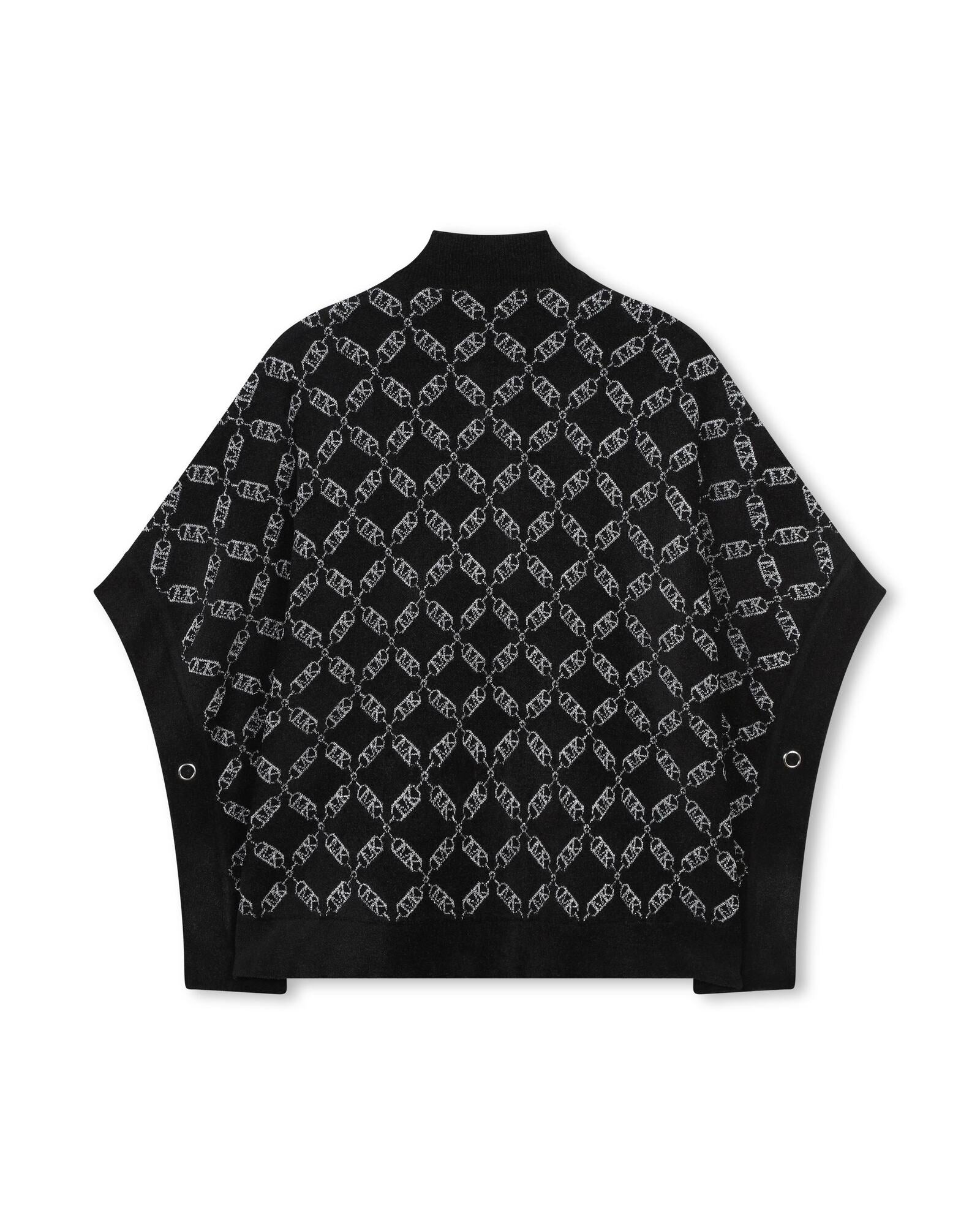 Cape avec logo en tricot - Black