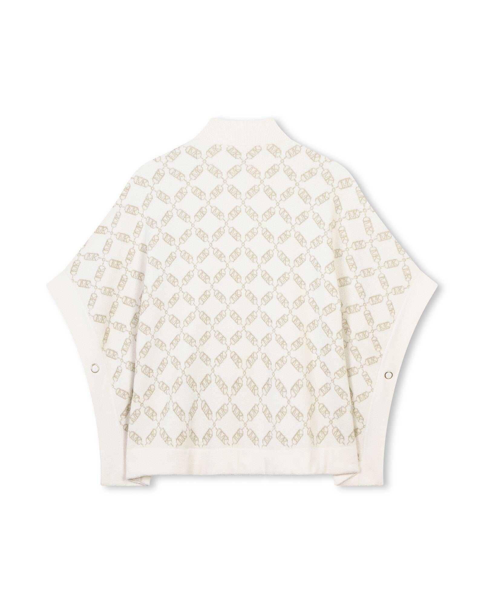 Cape with knitted logo - Rice