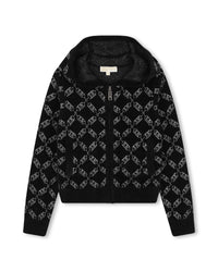 Cardigan A Capuche - Black