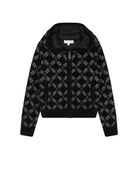 Hooded cardigan - Black