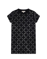 Robe droite avec logo - Black