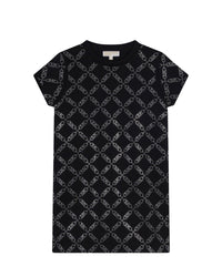 Shift dress with logo - Black