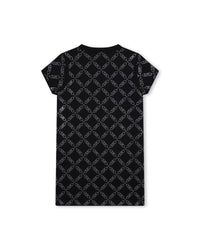 Shift dress with logo - Black