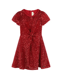 Robe courte en sequins - Ruby Red
