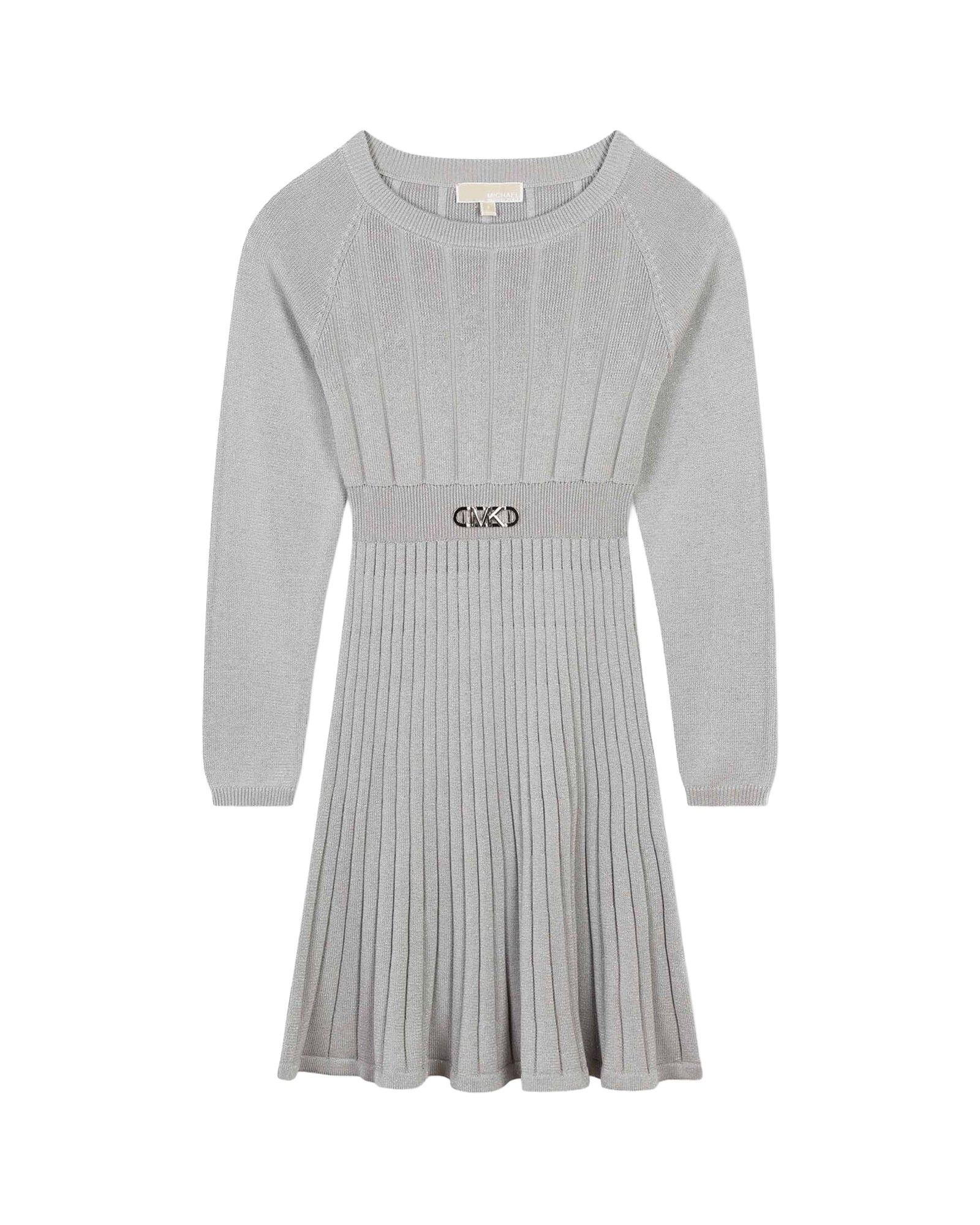 Cotton knitted dress - Silver