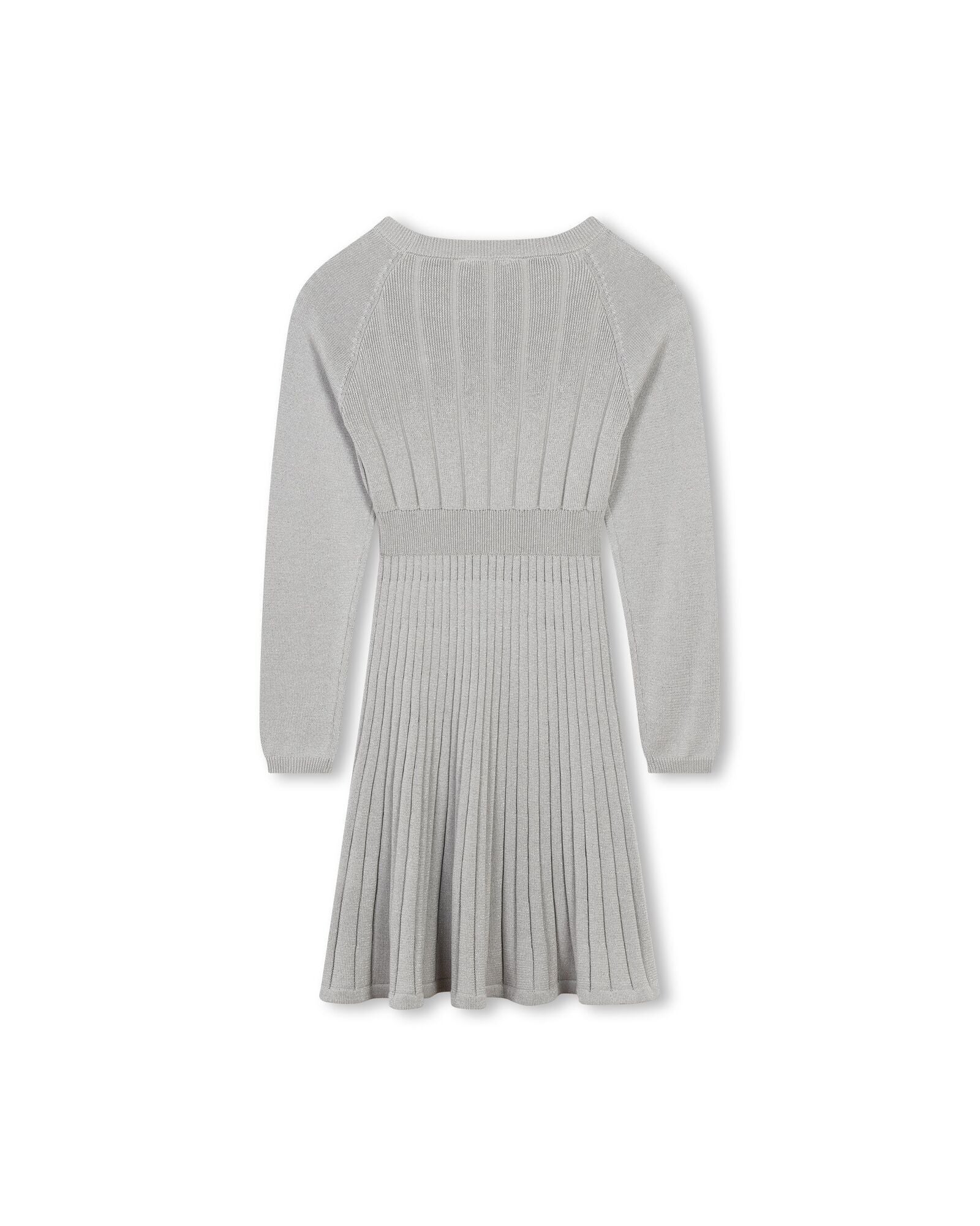 Cotton knitted dress - Silver
