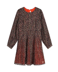 Robe plissée et imprimée - Chile Red