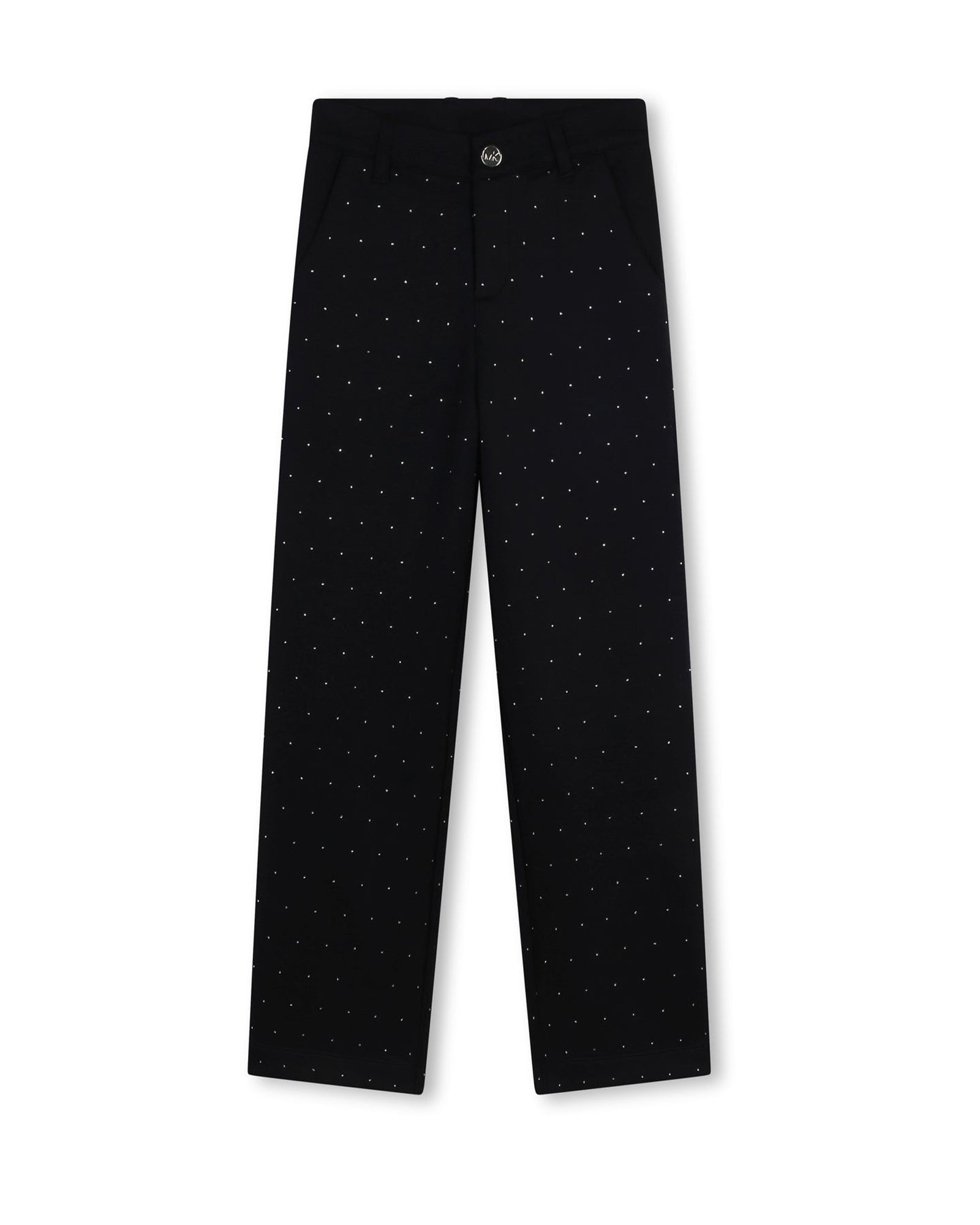 Wide leg trousers with logo - Black
