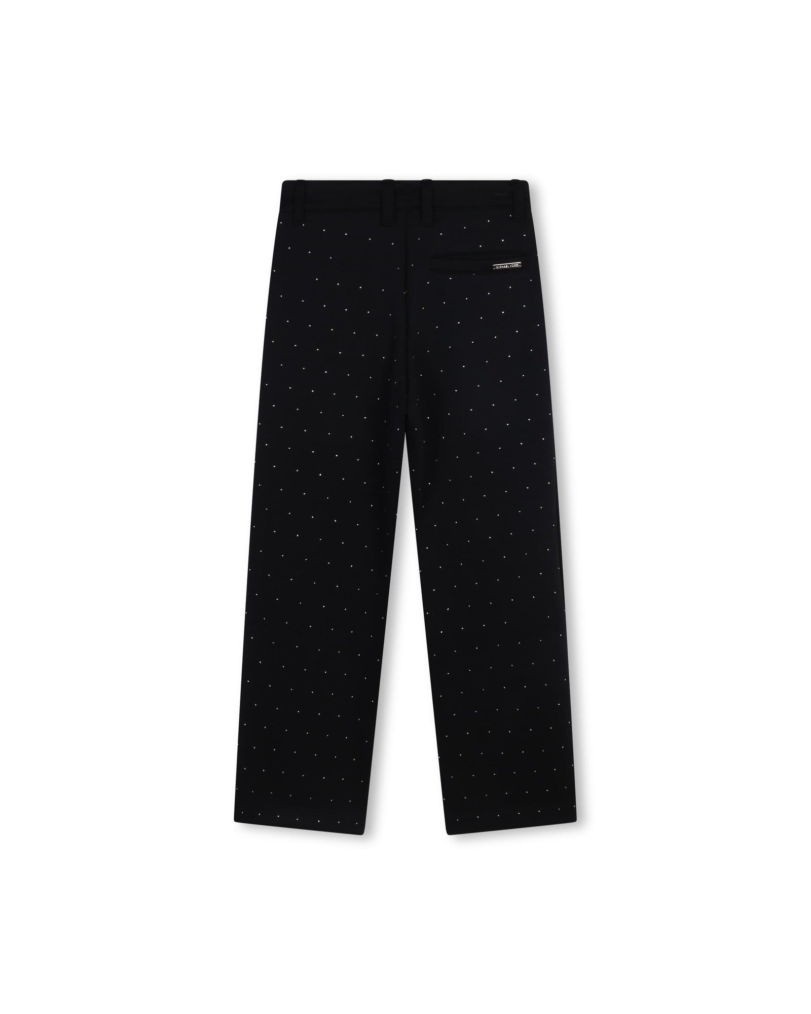 Wide leg trousers with logo - Black