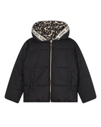 Reversible down jacket - Beige Black