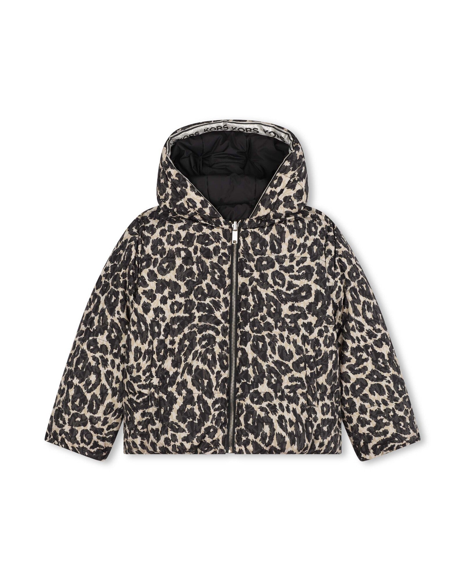 Reversible down jacket - Beige Black
