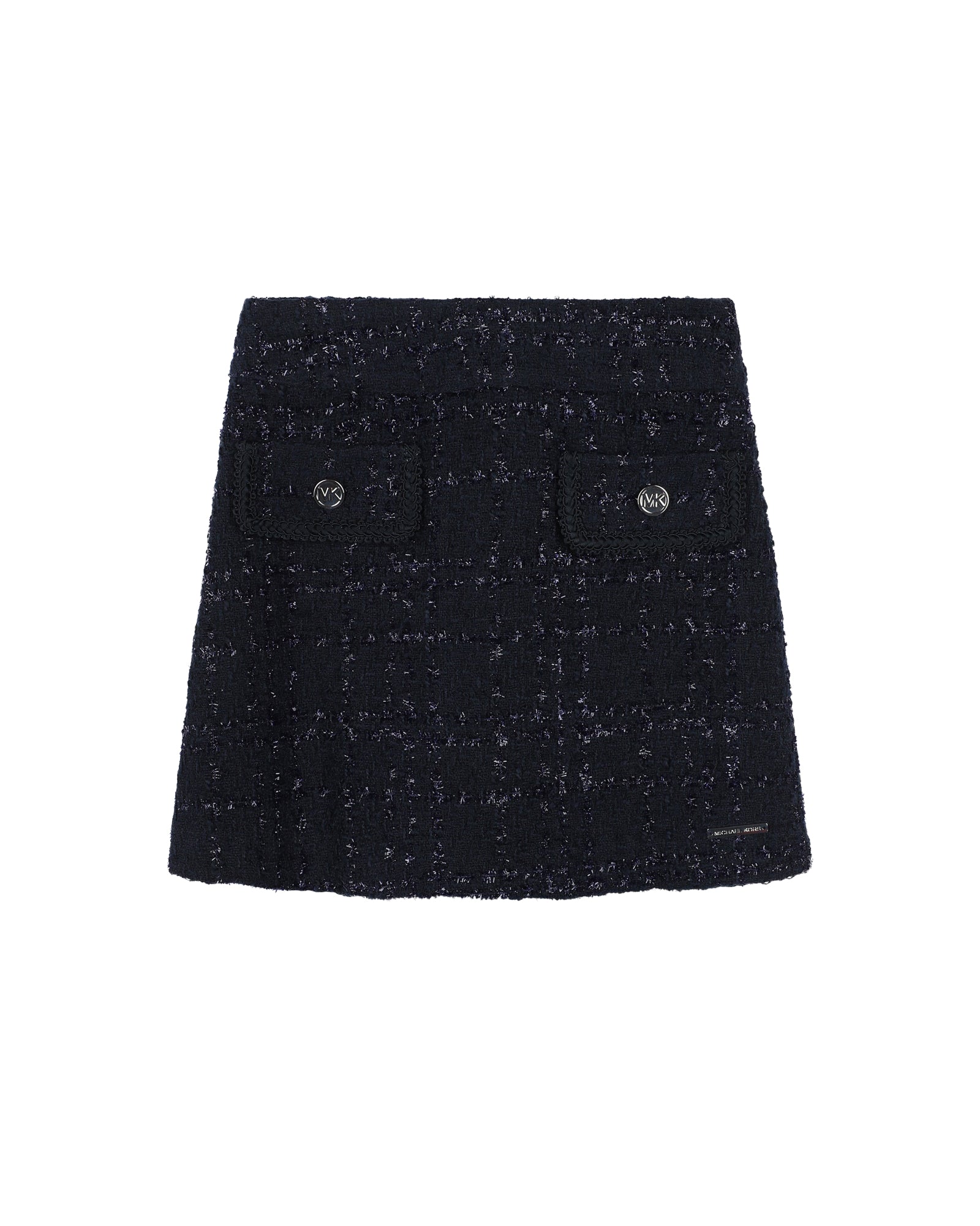 Short tweed skirt – Cargo Blue