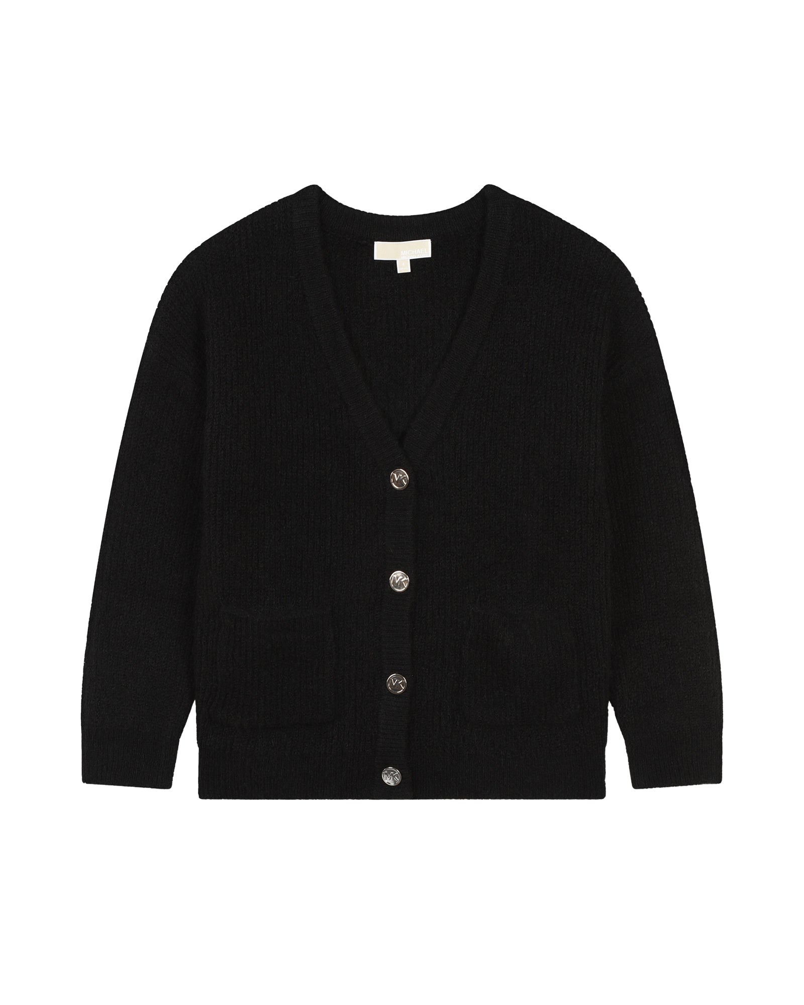 Long knitted cardigan - Black