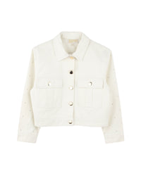 Veste avec logo en coton - Riz