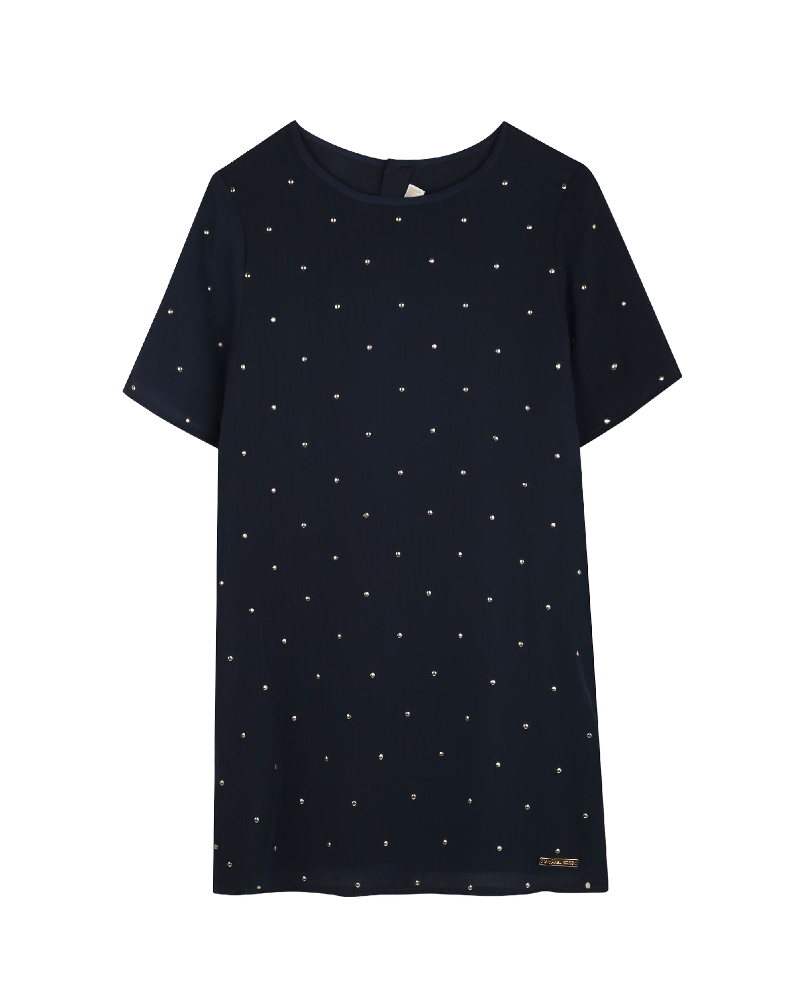 Short-sleeved dress with logo - Cargo Blue