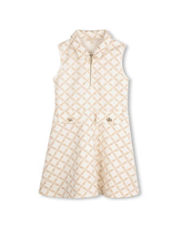 Robe sans manches en jersey - Écru Beige