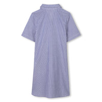 Robe manches courtes avec logo en coton - Bleu Blanc