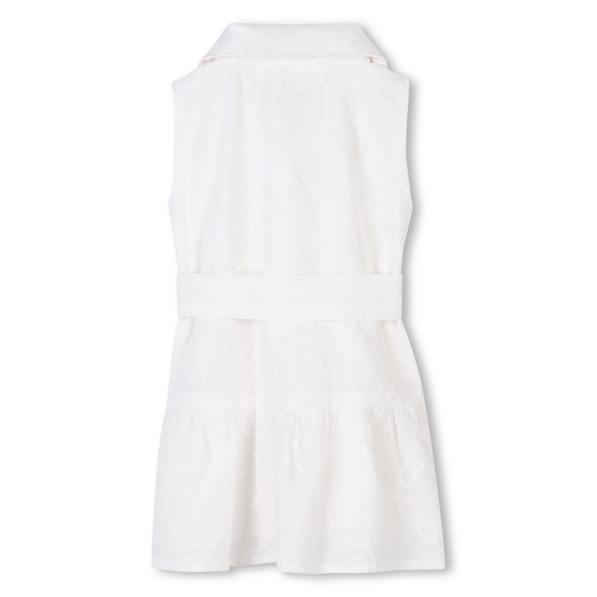 Robe sans manches à broderie - Off White