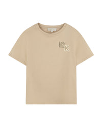 T-shirt avec logo en coton - Ficelle