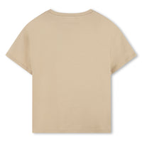 T-shirt avec logo en coton - Ficelle