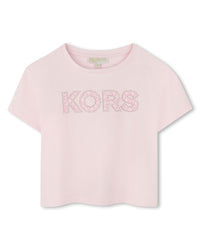 T-shirt avec logo en coton - Marshmallow