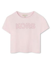 T-shirt avec logo en coton - Marshmallow