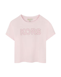 T-shirt avec logo en coton - Marshmallow