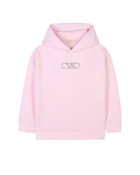 Sweat à capuche manches longues en double jersey - Marshmallow