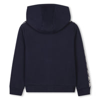 Cardigan avec logo en coton - Bleu Cargo