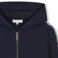 Cardigan avec logo en coton - Bleu Cargo