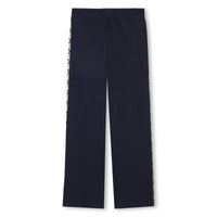 Pantalon avec logo en coton - Bleu Cargo