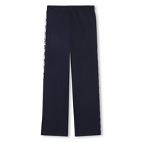 Pantalon avec logo en coton - Bleu Cargo
