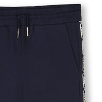 Pantalon avec logo en coton - Bleu Cargo
