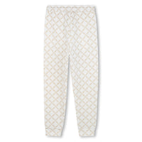 Pantalon avec logo - Écru Beige