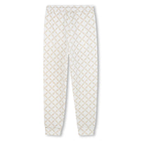 Pantalon avec logo - Écru Beige