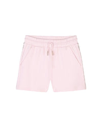 Short avec logo en coton - Marshmallow