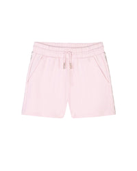 Cotton shorts with logo - Marshmallow